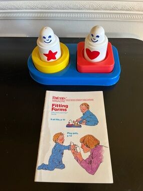 vintage parents magazine Fitting Forms play and learn development toy -mint